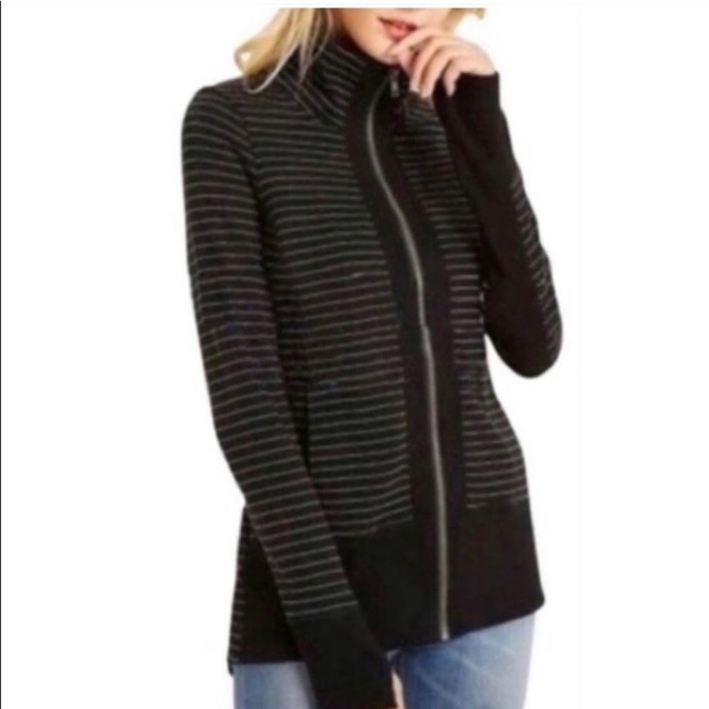 CABI Sprint Track Jacket Small Black